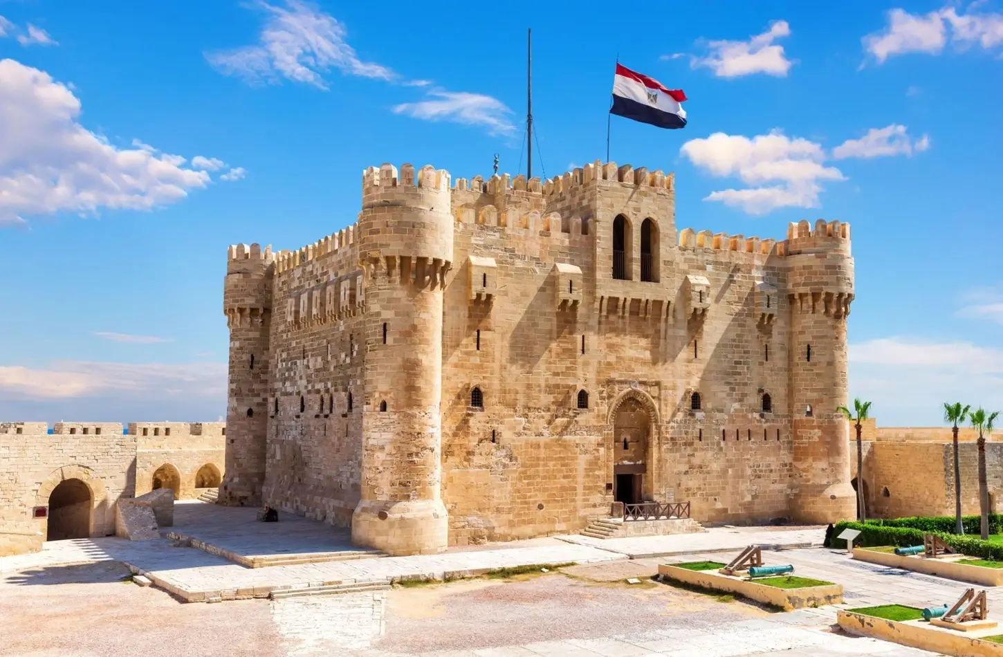 Qaitbay Citadel on the Alexandria seafront